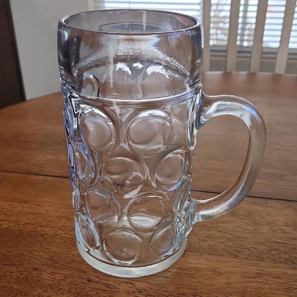 Clear Dimpled Oktoberfest Beer Mug Stein Hofbrauhaus - Picture 2 of 4